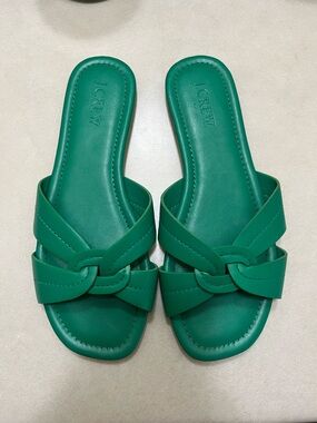 J. Crew Emerald Green Sandals